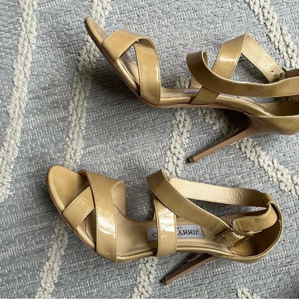 Jimmy Choo patent leather strap heels - Picture 4 of 11